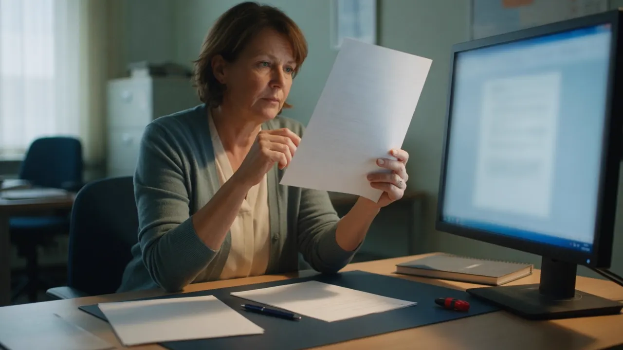 Fictieve medewerker controleert zelf de voorgestelde verificatiestap.